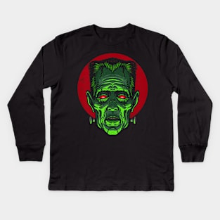 FrightFall2021: Frankenstein Kids Long Sleeve T-Shirt